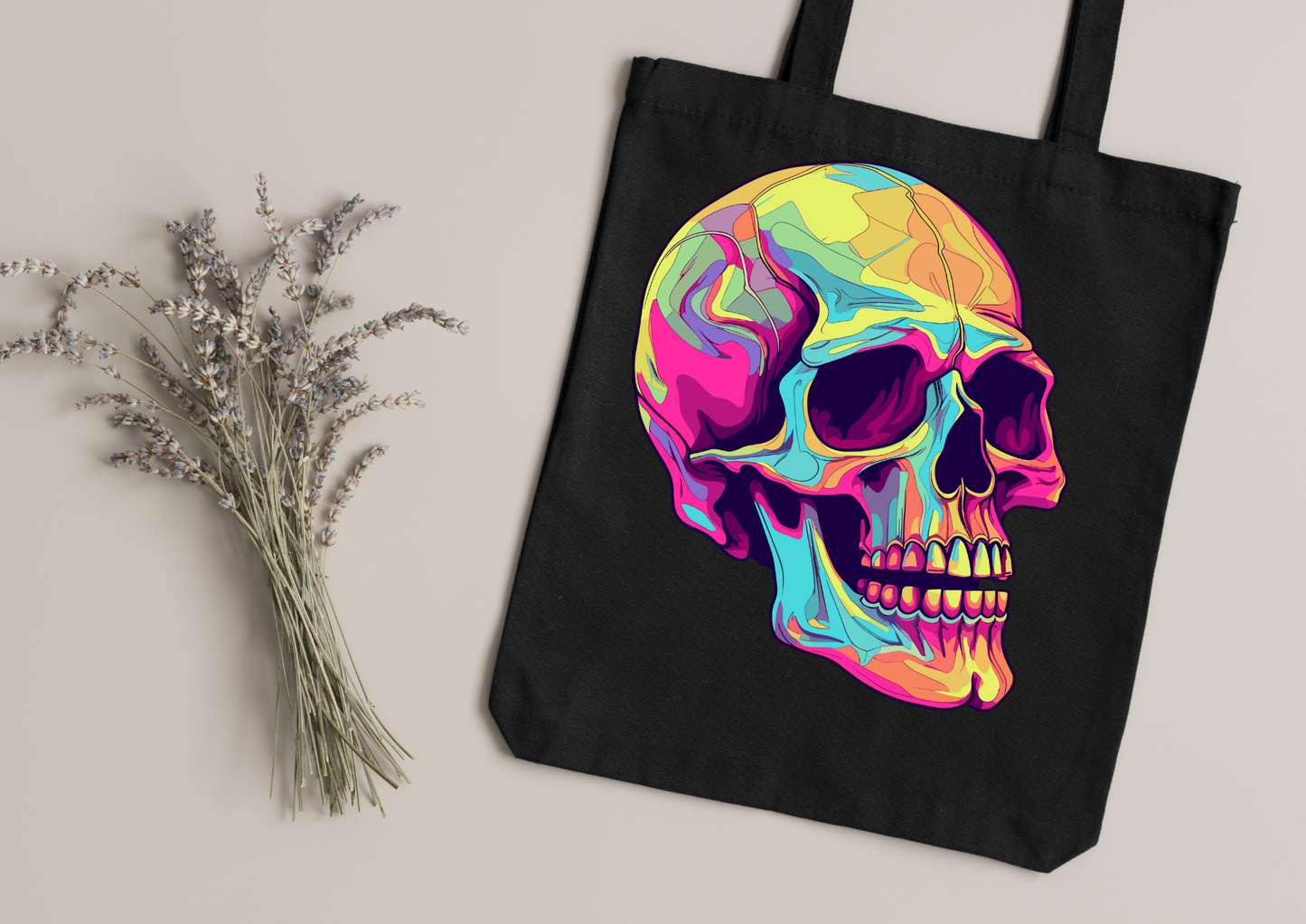 Tote Bag Psychedelic Designs – 100 modèles au choix – Noir ou Blanc
