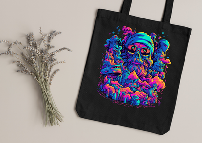 Tote Bag Psychedelic Designs – 100 modèles au choix – Noir ou Blanc