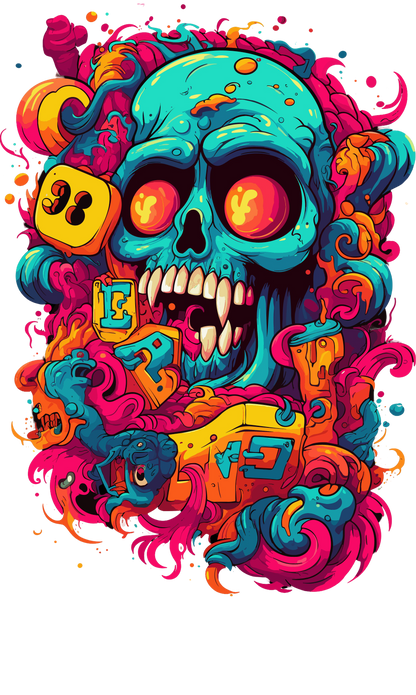 Psychedelic Designs – Fichier PNG Haute Qualité – 100 modèles au choix