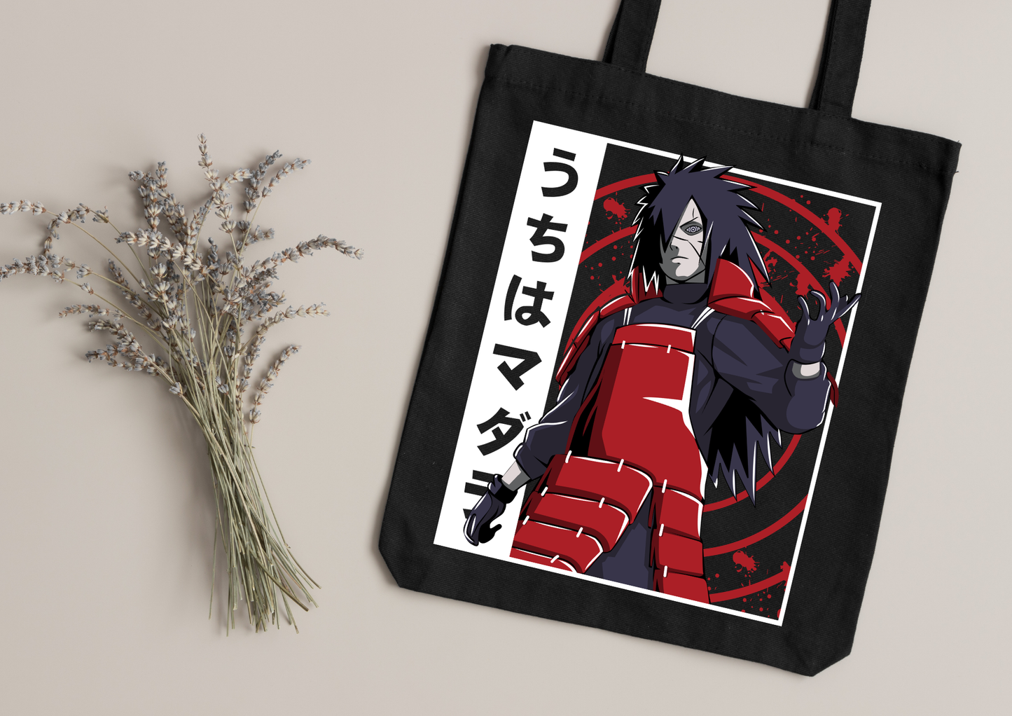Tote Bag Anime – 104 modèles au choix – Noir