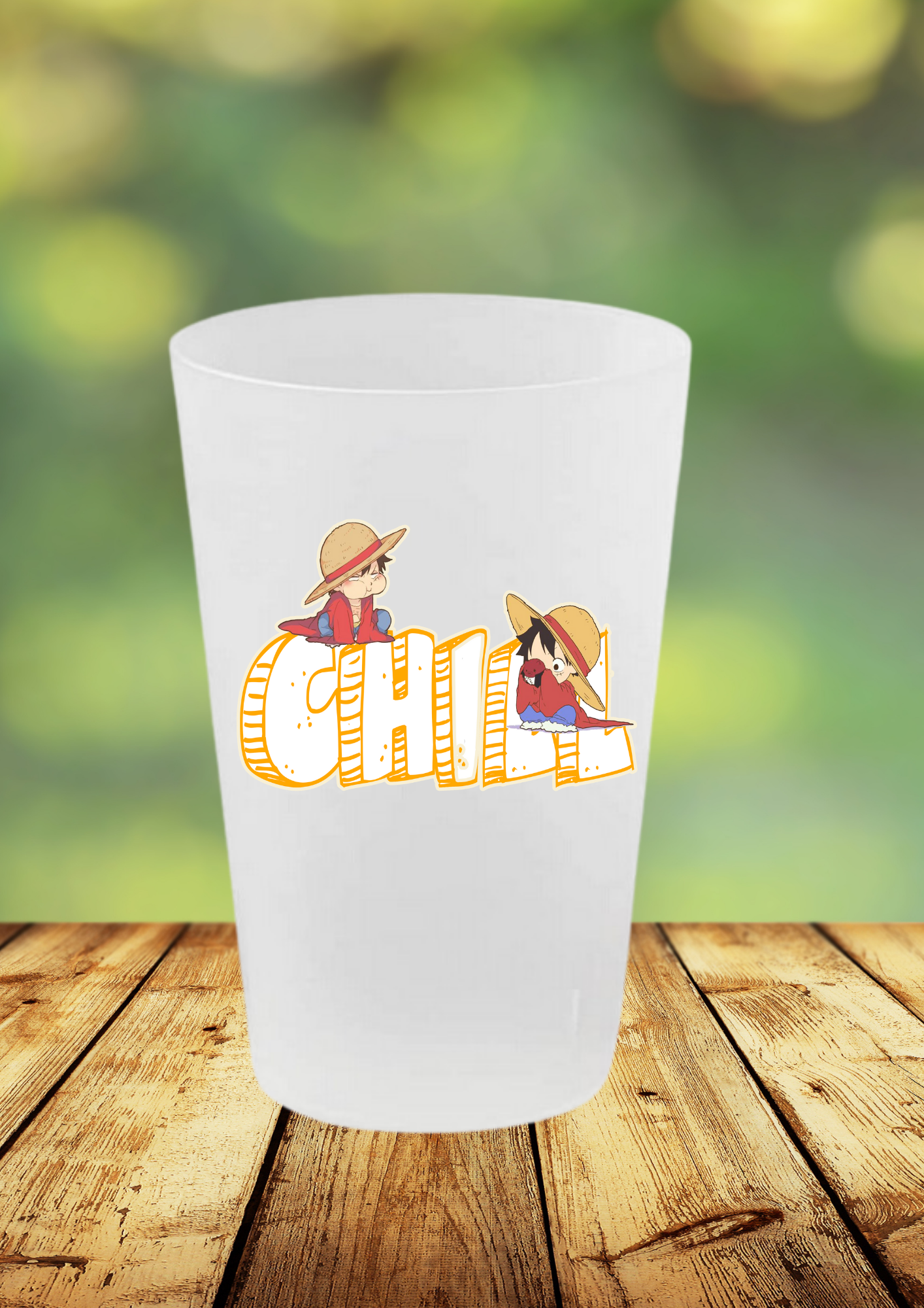 Gobelet One Piece – Impression DTF UV – 136 modèles au choix