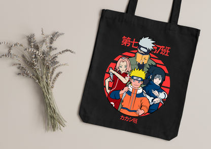 Tote Bag Anime – 104 modèles au choix – Noir
