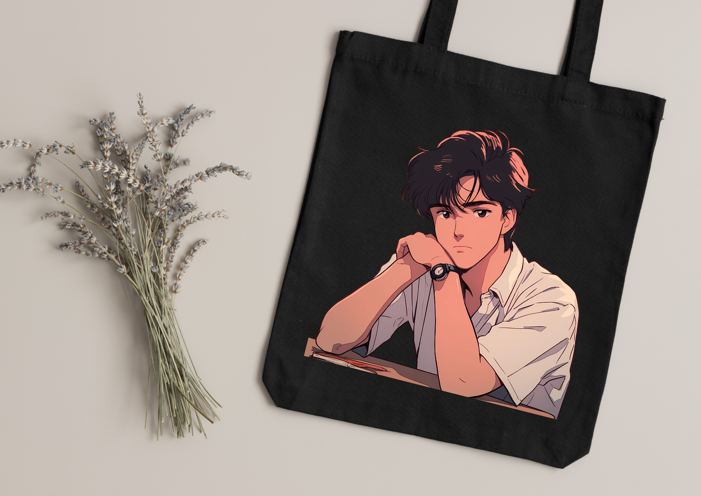 Tote Bag Retro Anime Nostalgia – 61 modèles au choix – Noir ou Blanc