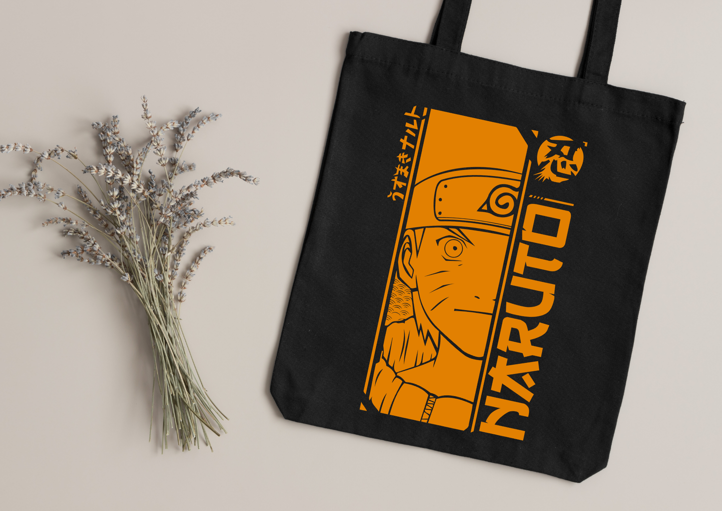 Tote Bag Anime – 104 modèles au choix – Noir