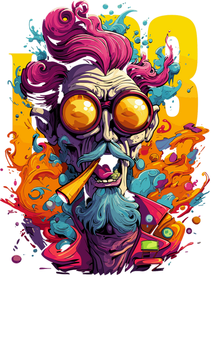 Psychedelic Designs – Fichier PNG Haute Qualité – 100 modèles au choix
