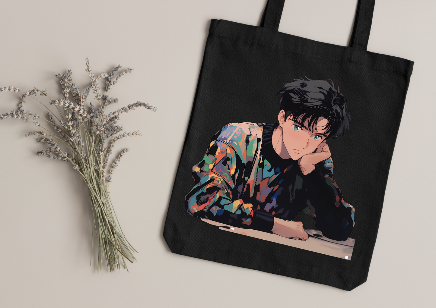 Tote Bag Retro Anime Nostalgia – 61 modèles au choix – Noir ou Blanc