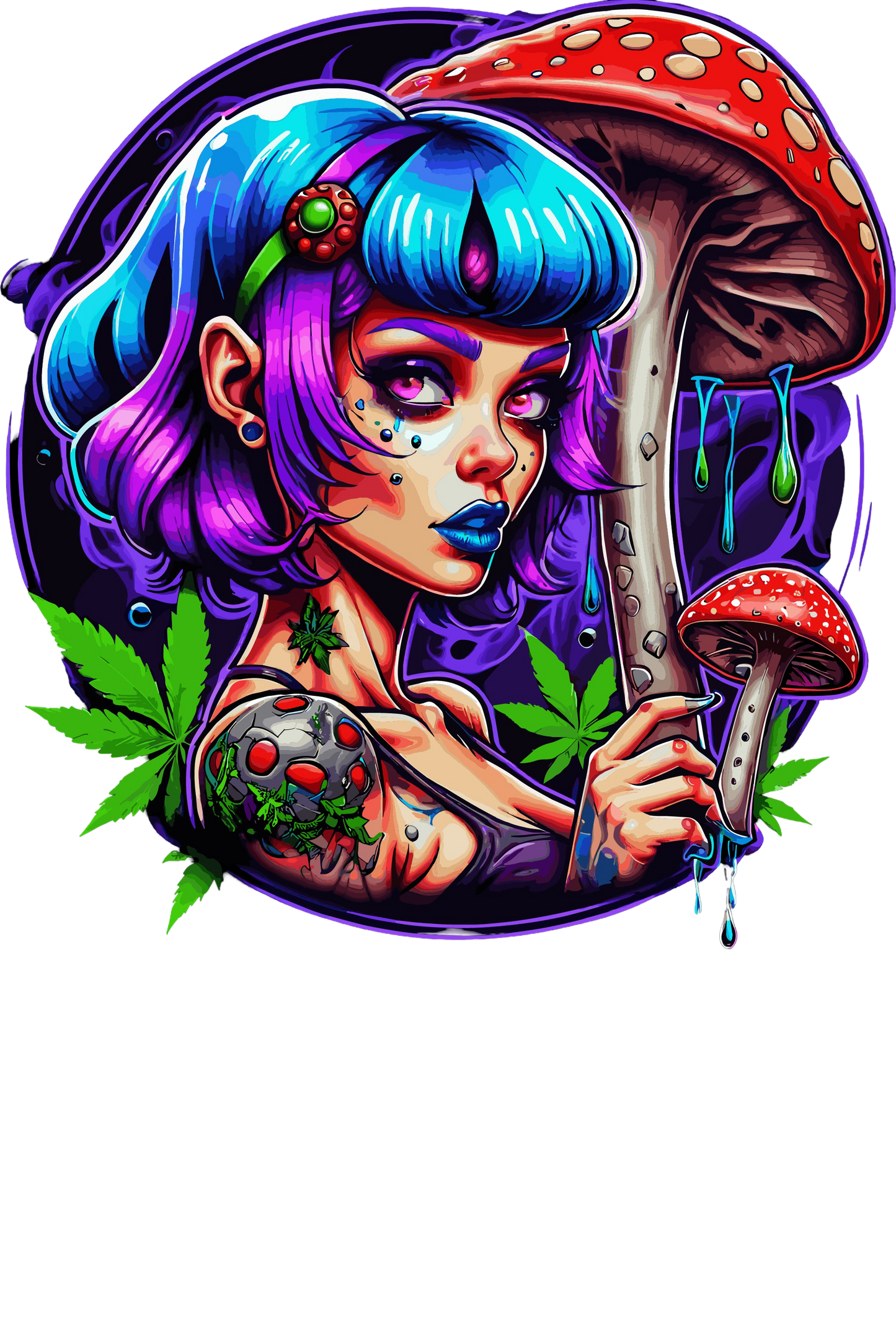 Psychedelic Designs – Fichier PNG Haute Qualité – 100 modèles au choix