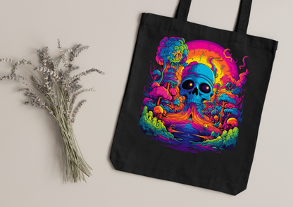 Tote Bag Psychedelic Designs – 100 modèles au choix – Noir ou Blanc