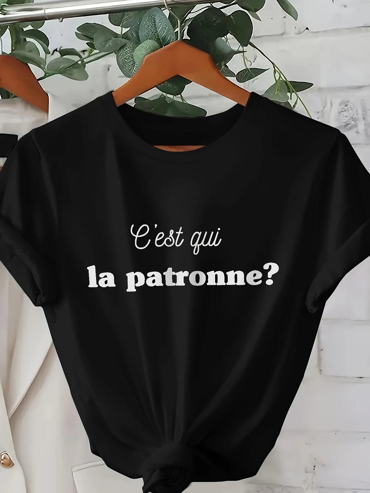 👕 Tee-shirt « C’est qui la patronne ? »