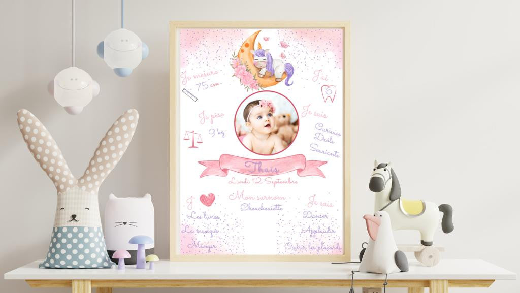 Affiche personnalisée 1 an