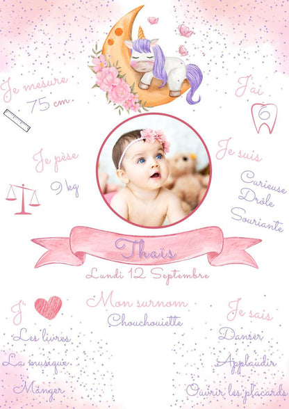 Affiche personnalisée 1 an