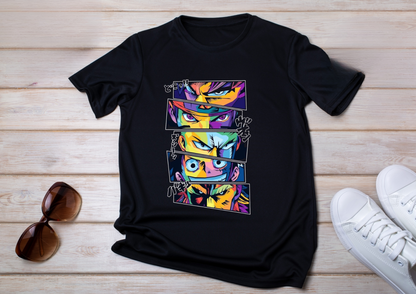 ⚡ T-shirt Anime Héros – Regard de Guerriers enfants
