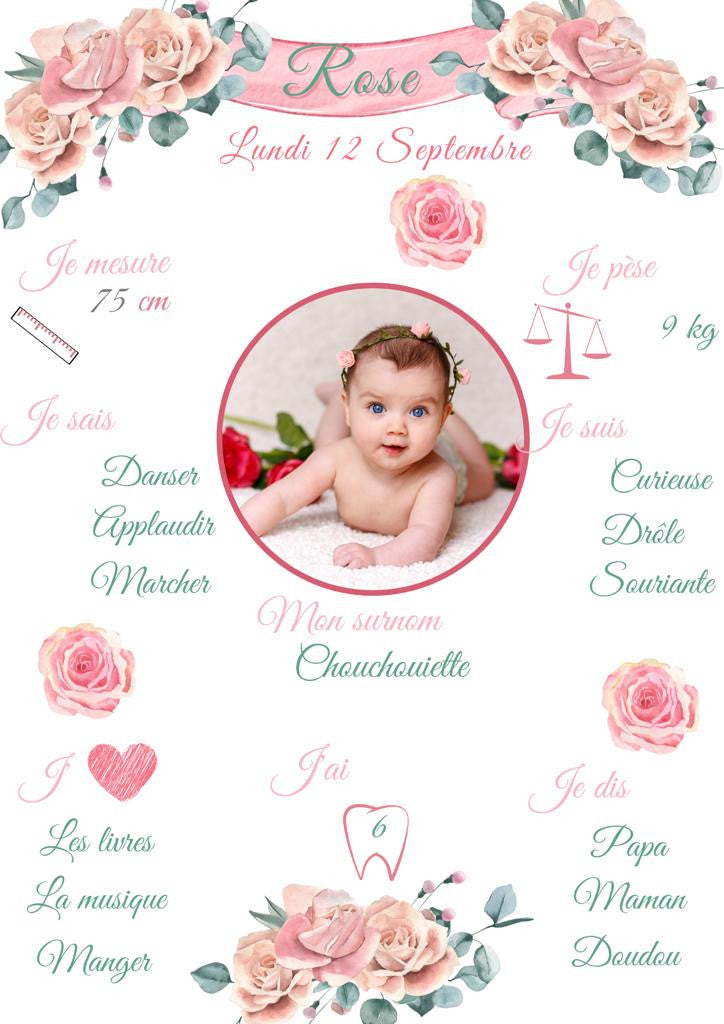 Affiche personnalisée 1 an