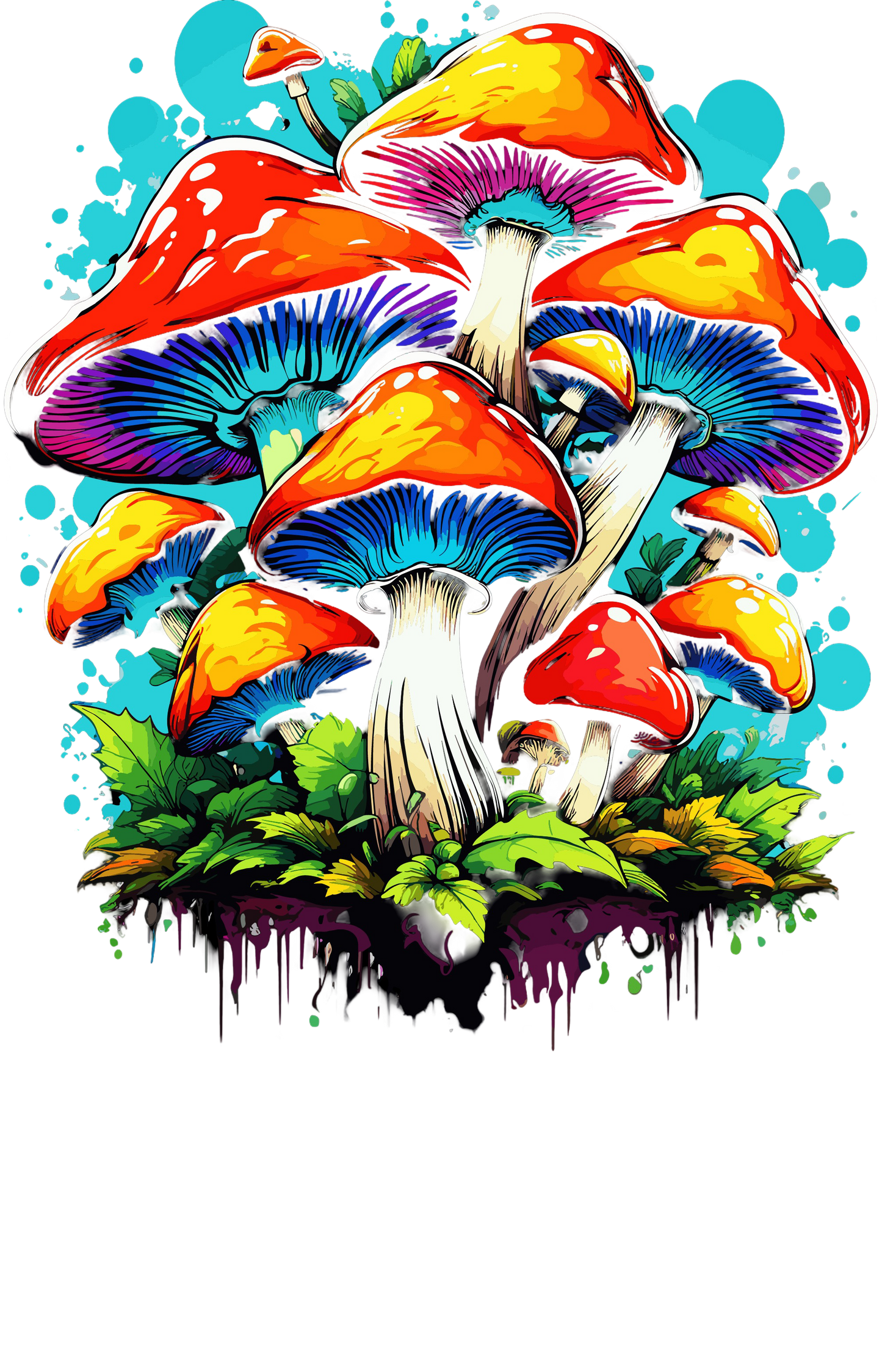 Psychedelic Designs – Fichier PNG Haute Qualité – 100 modèles au choix