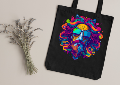 Tote Bag Psychedelic Designs – 100 modèles au choix – Noir ou Blanc