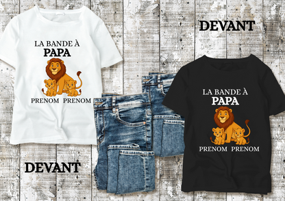 👕 T-shirt "La bande à Papa" personnalisé
