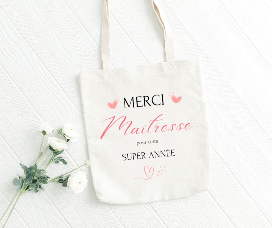 Sac Merci Maîtresse pour cette super année