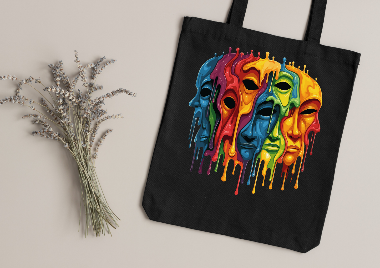 Tote Bag Psychedelic Designs – 100 modèles au choix – Noir ou Blanc