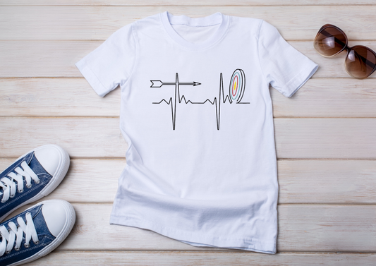 T-shirt Archerie – Battement de cœur & cible