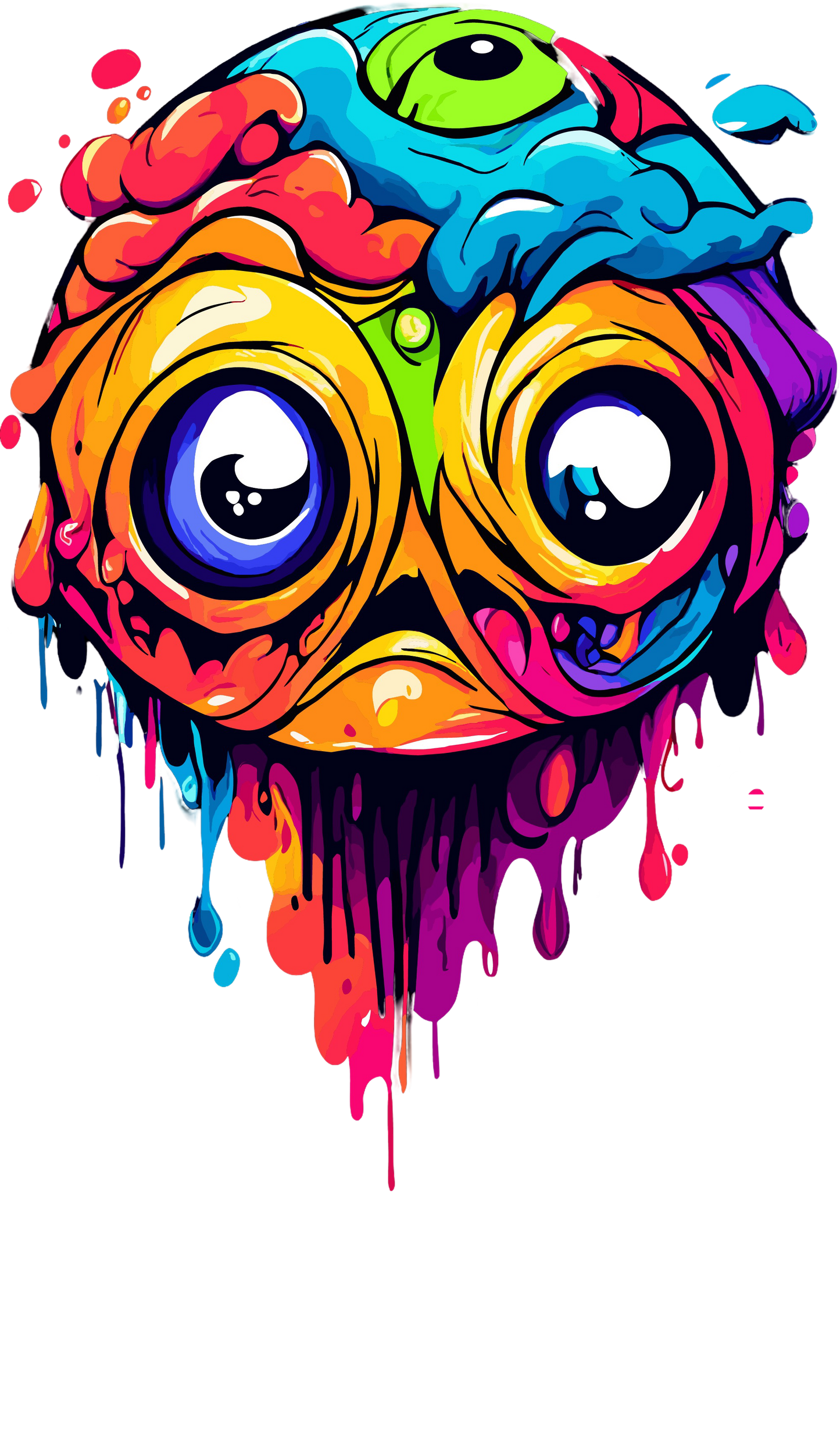 Psychedelic Designs – Fichier PNG Haute Qualité – 100 modèles au choix