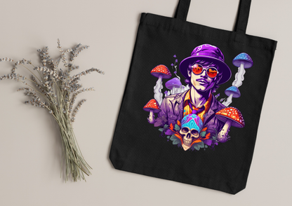 Tote Bag Psychedelic Designs – 100 modèles au choix – Noir ou Blanc