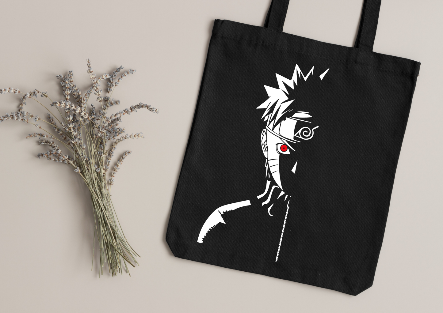 Tote Bag Anime – 104 modèles au choix – Noir