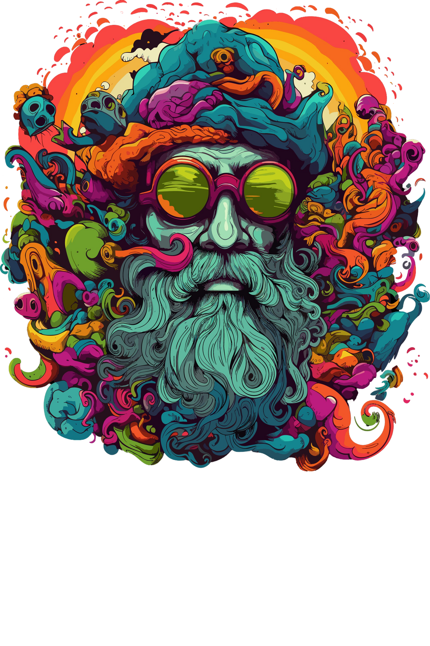 Psychedelic Designs – Fichier PNG Haute Qualité – 100 modèles au choix