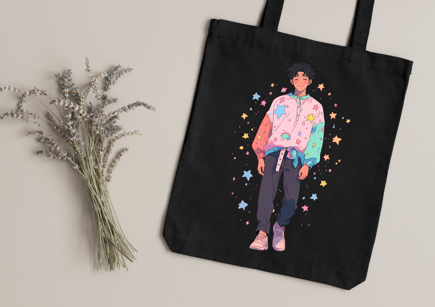 Tote Bag Retro Anime Nostalgia – 61 modèles au choix – Noir ou Blanc