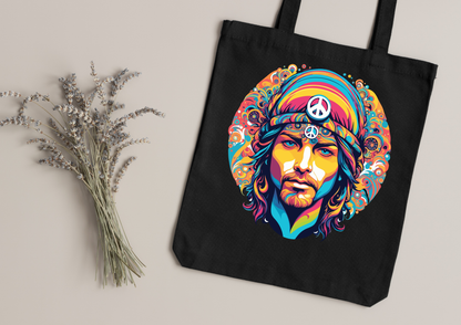 Tote Bag Psychedelic Designs – 100 modèles au choix – Noir ou Blanc