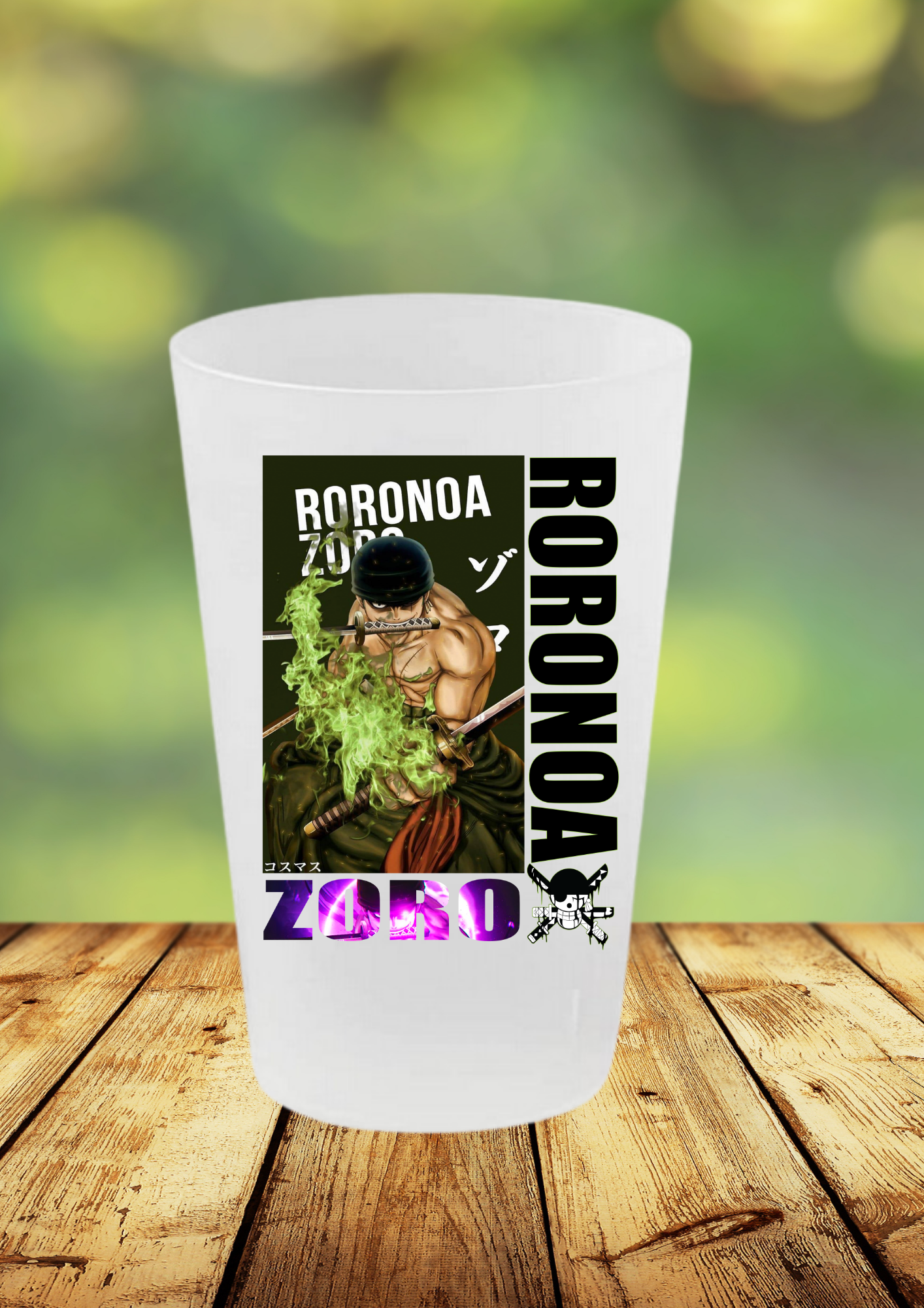 Gobelet One Piece – Impression DTF UV – 136 modèles au choix