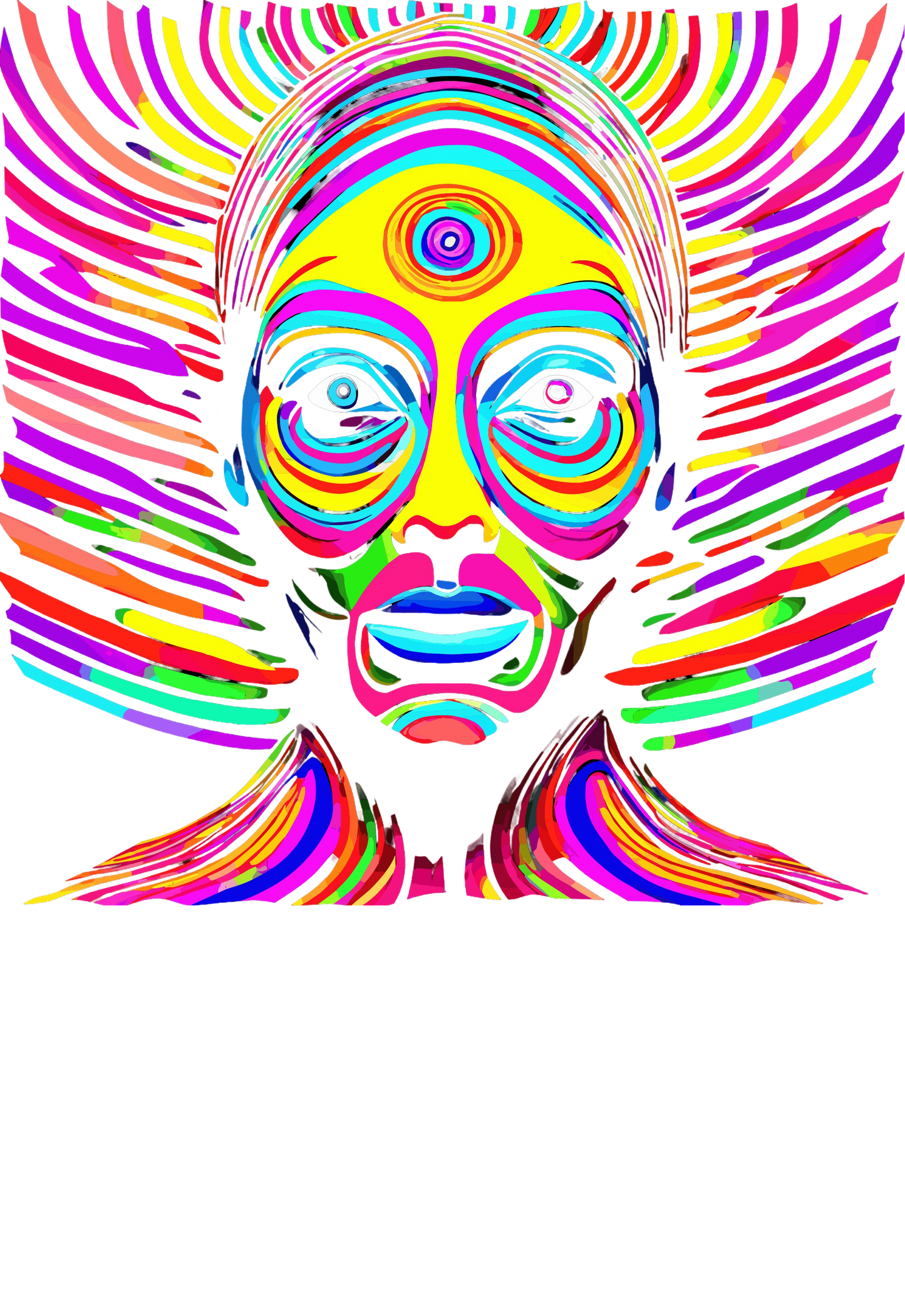 Psychedelic Designs – Fichier PNG Haute Qualité – 100 modèles au choix
