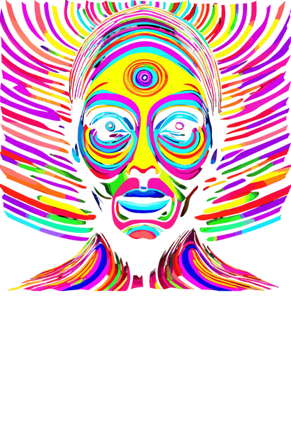 Psychedelic Designs – Fichier PNG Haute Qualité – 100 modèles au choix