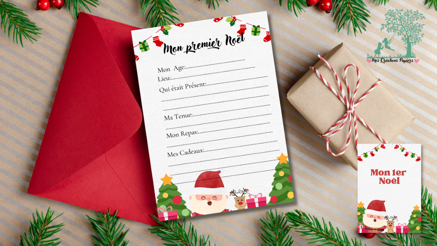 Carte mon premier Noel