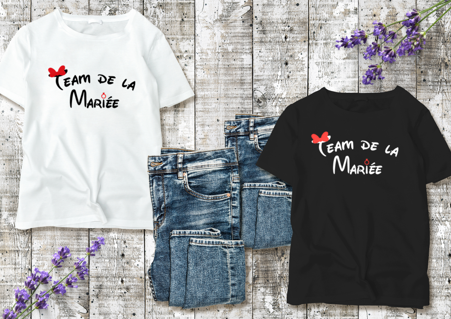 👯‍♀️ T-shirt Team de la Mariée – EVJF