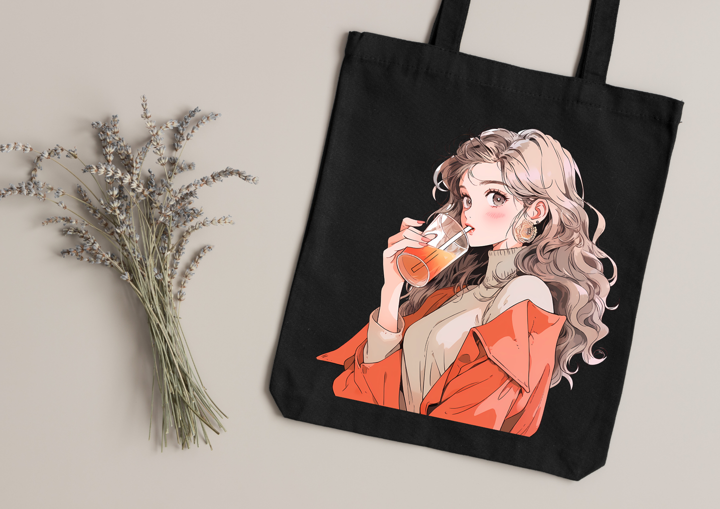Tote Bag Retro Anime Nostalgia – 61 modèles au choix – Noir ou Blanc