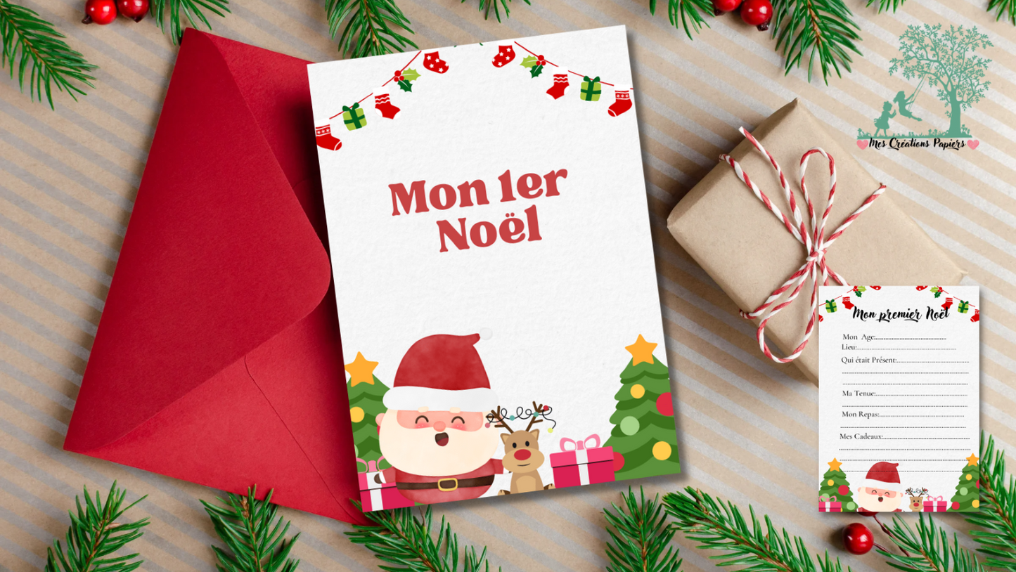 Carte mon premier Noel