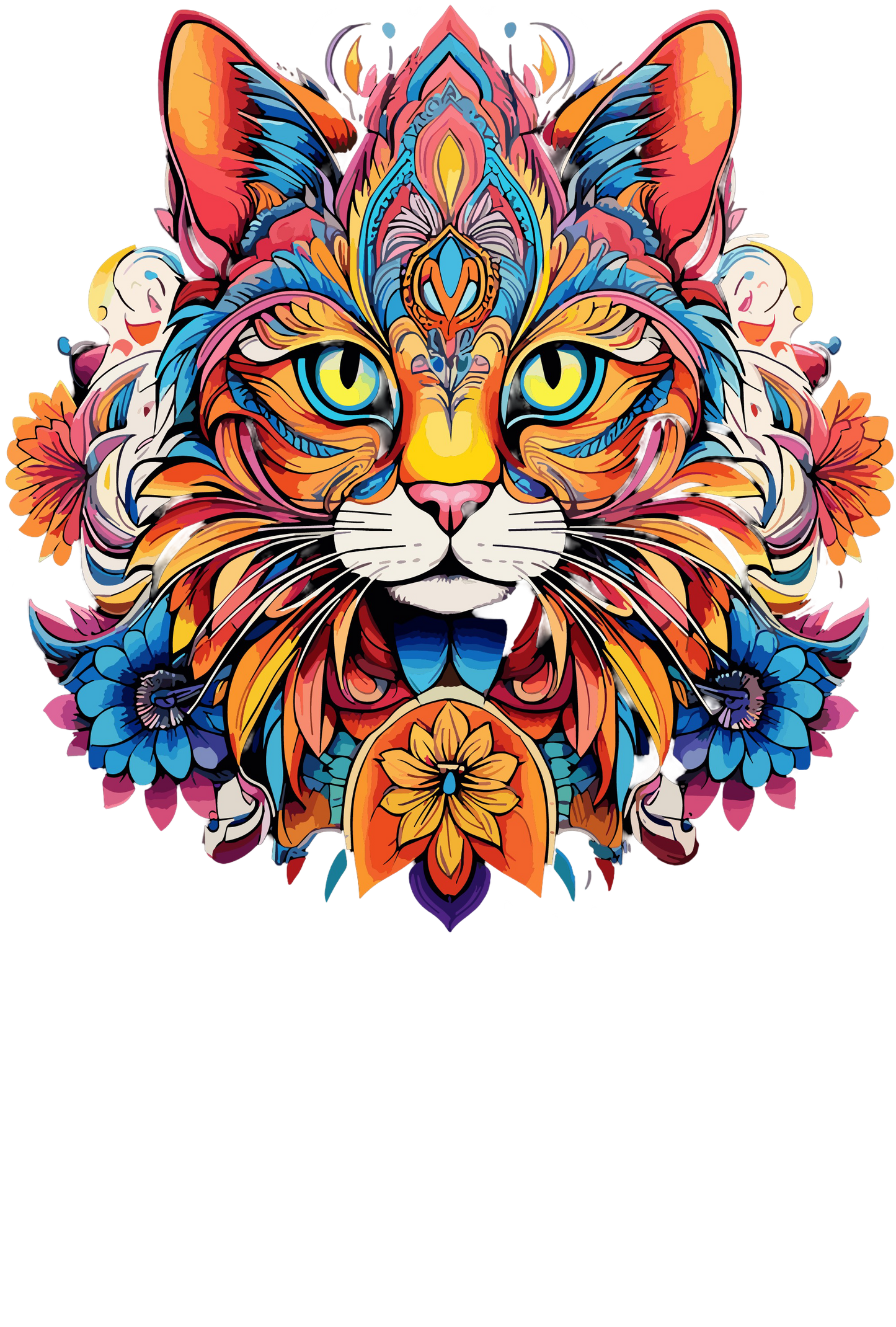 Psychedelic Designs – Fichier PNG Haute Qualité – 100 modèles au choix