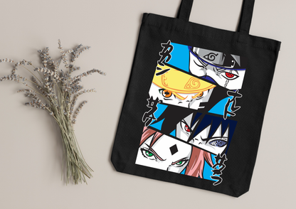 Tote Bag Anime – 104 modèles au choix – Noir