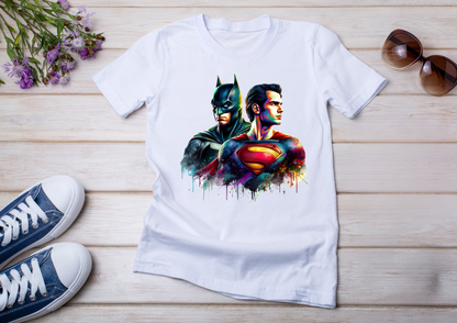 T-shirt Batman et Superman