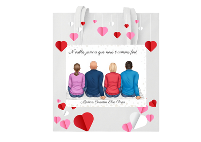 Tote bag couleur RECTO VERSO