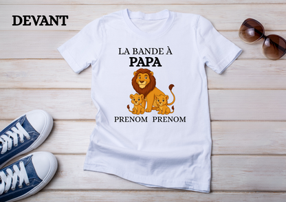 👕 T-shirt "La bande à Papa" personnalisé
