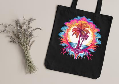 Tote Bag Psychedelic Designs – 100 modèles au choix – Noir ou Blanc