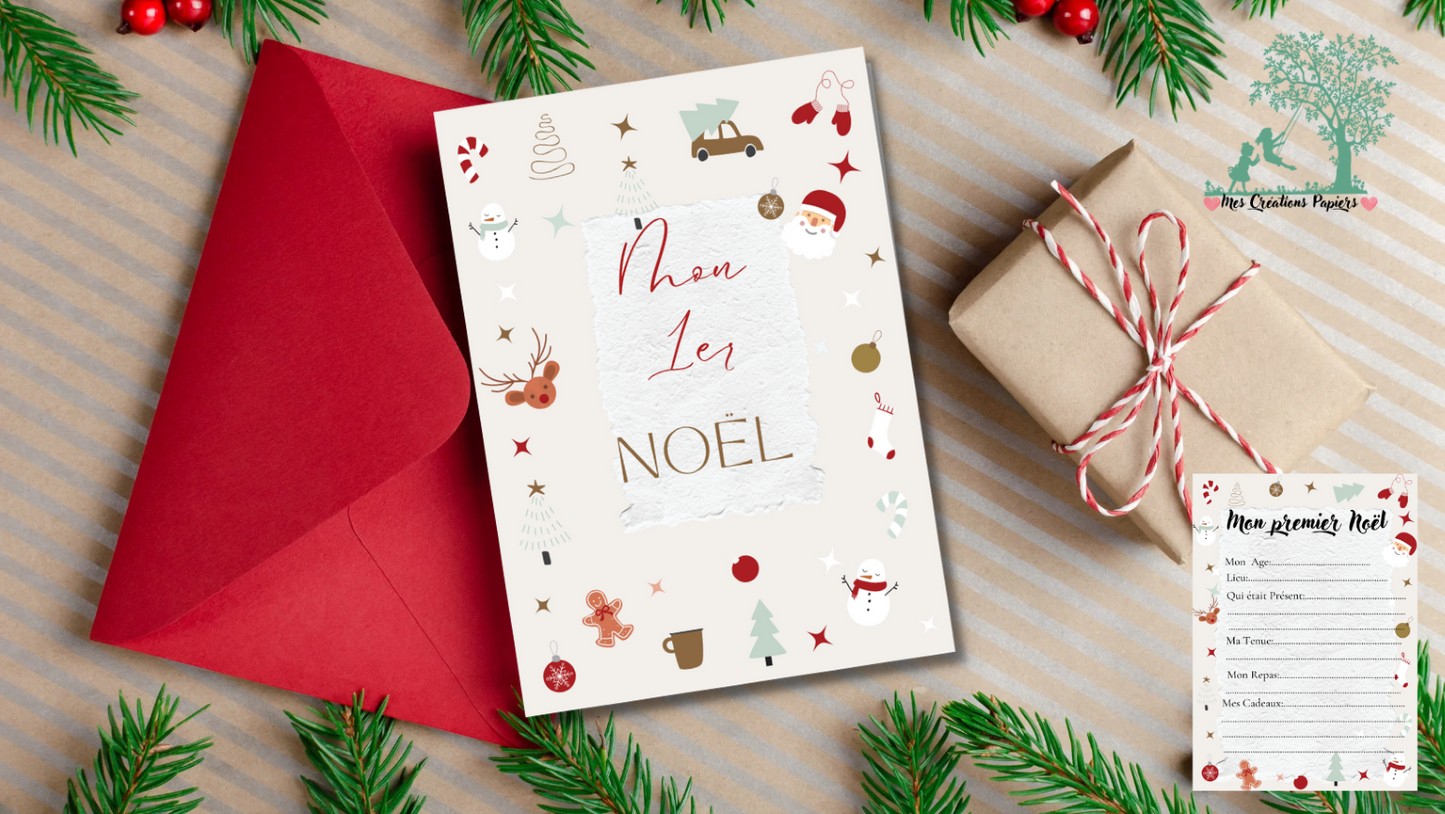 Carte mon premier Noel