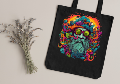 Tote Bag Psychedelic Designs – 100 modèles au choix – Noir ou Blanc