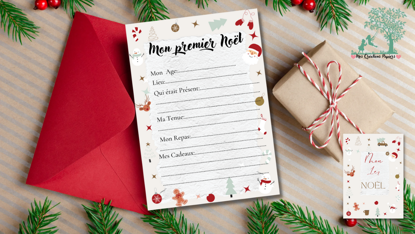 Carte mon premier Noel