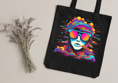 Tote Bag Psychedelic Designs – 100 modèles au choix – Noir ou Blanc