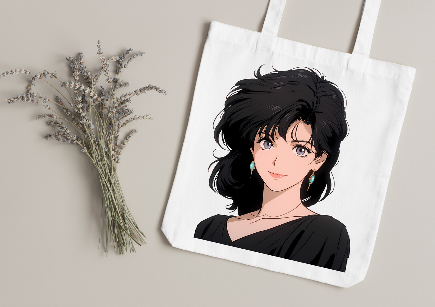 Tote Bag Retro Anime Nostalgia – 61 modèles au choix – Noir ou Blanc