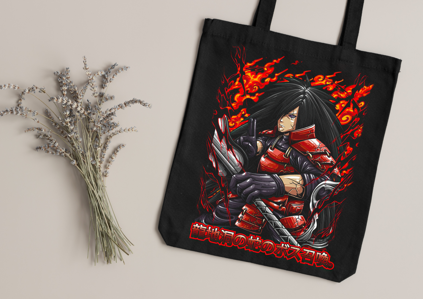 Tote Bag Anime – 104 modèles au choix – Noir