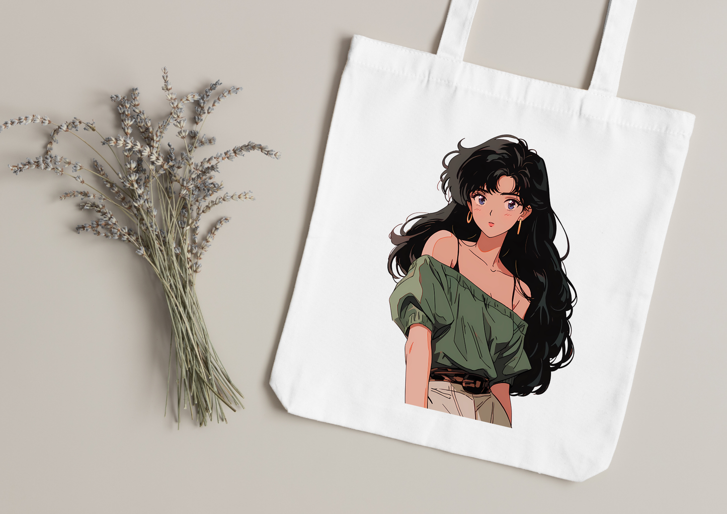 Tote Bag Retro Anime Nostalgia – 61 modèles au choix – Noir ou Blanc