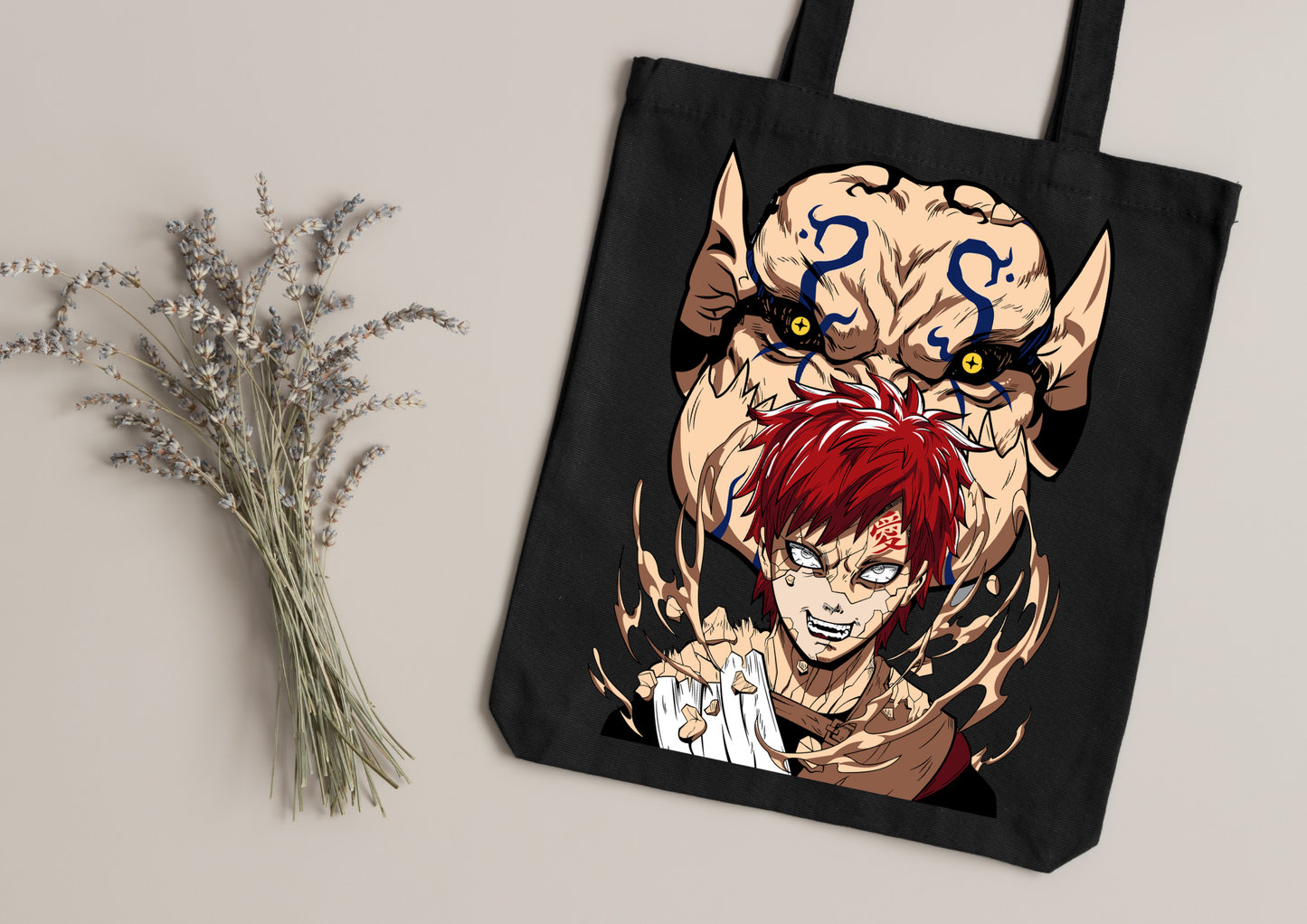 Tote Bag Anime – 104 modèles au choix – Noir